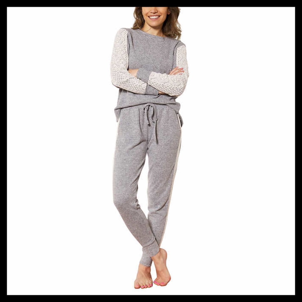 Flora Nikrooz 2 Piece Long Sleeve Lounge Set - Picture 3 of 6